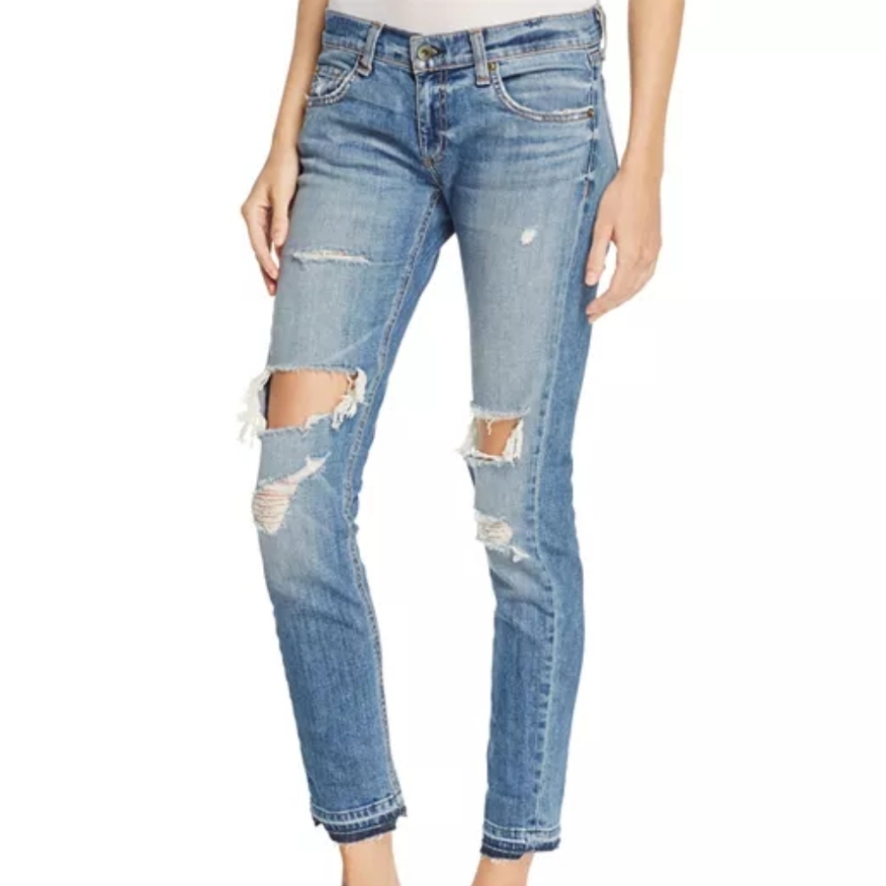 Rag & Bone Distressed Dre Carter Jean Size 25